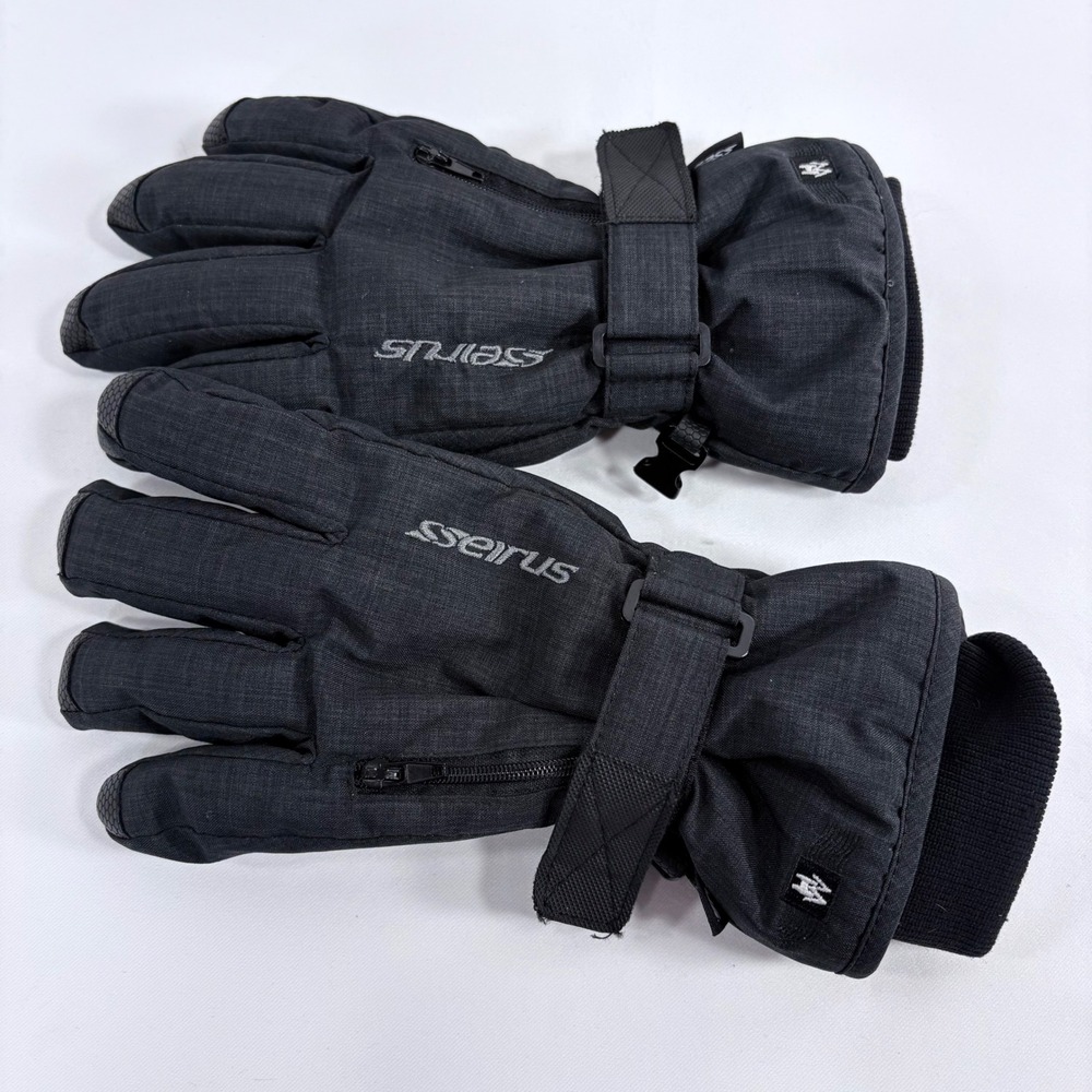 Seirus Heatwave Junior Stash Glove Black Waterproof Insulated 1541 JR/MD